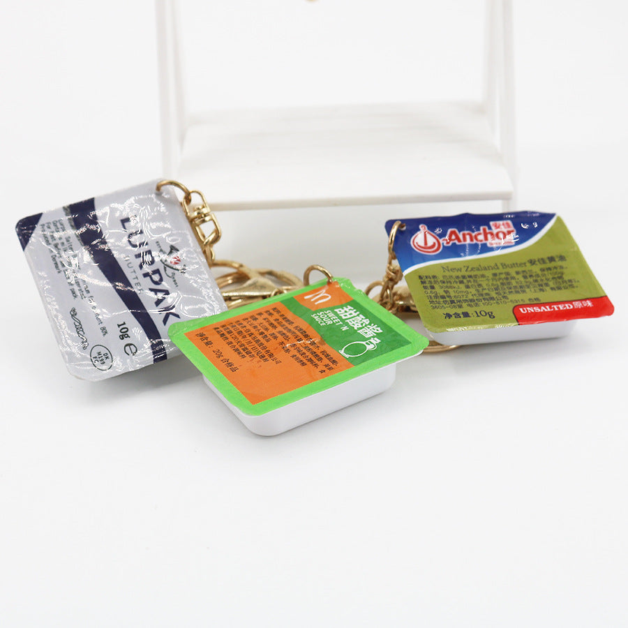 Wholesale Imitation Sauce Bag Q Elastic Sauce Keychain